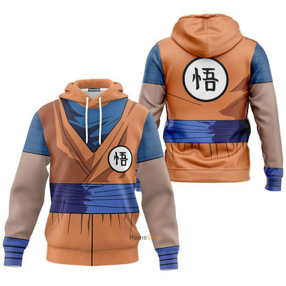 Son Goku Cosplay Costume Hoodie QT208174Hf