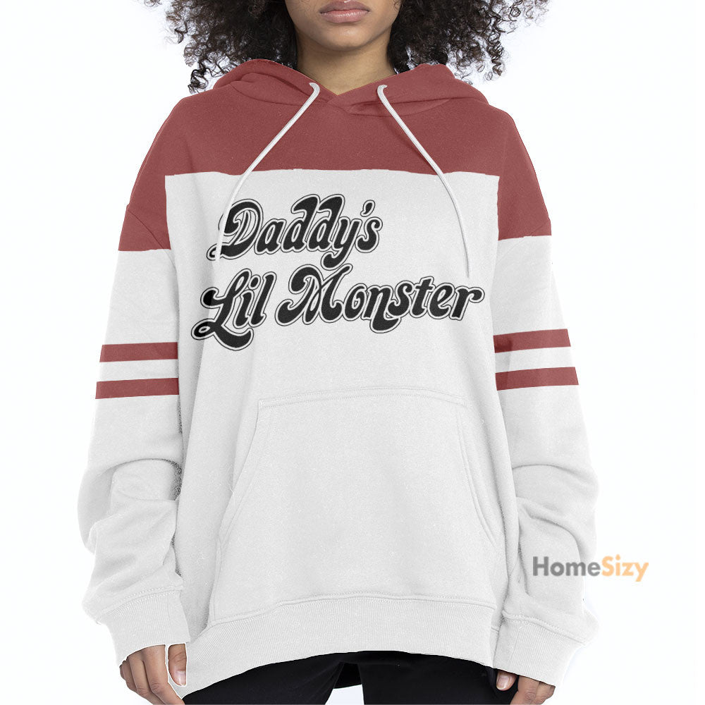 Harley Quinn Daddys Lil Monster Cosplay Costume Hoodie QT208178Hf
