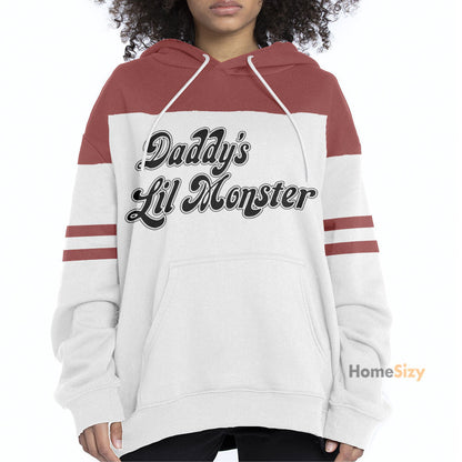 Harley Quinn Daddys Lil Monster Cosplay Costume Hoodie QT208178Hf