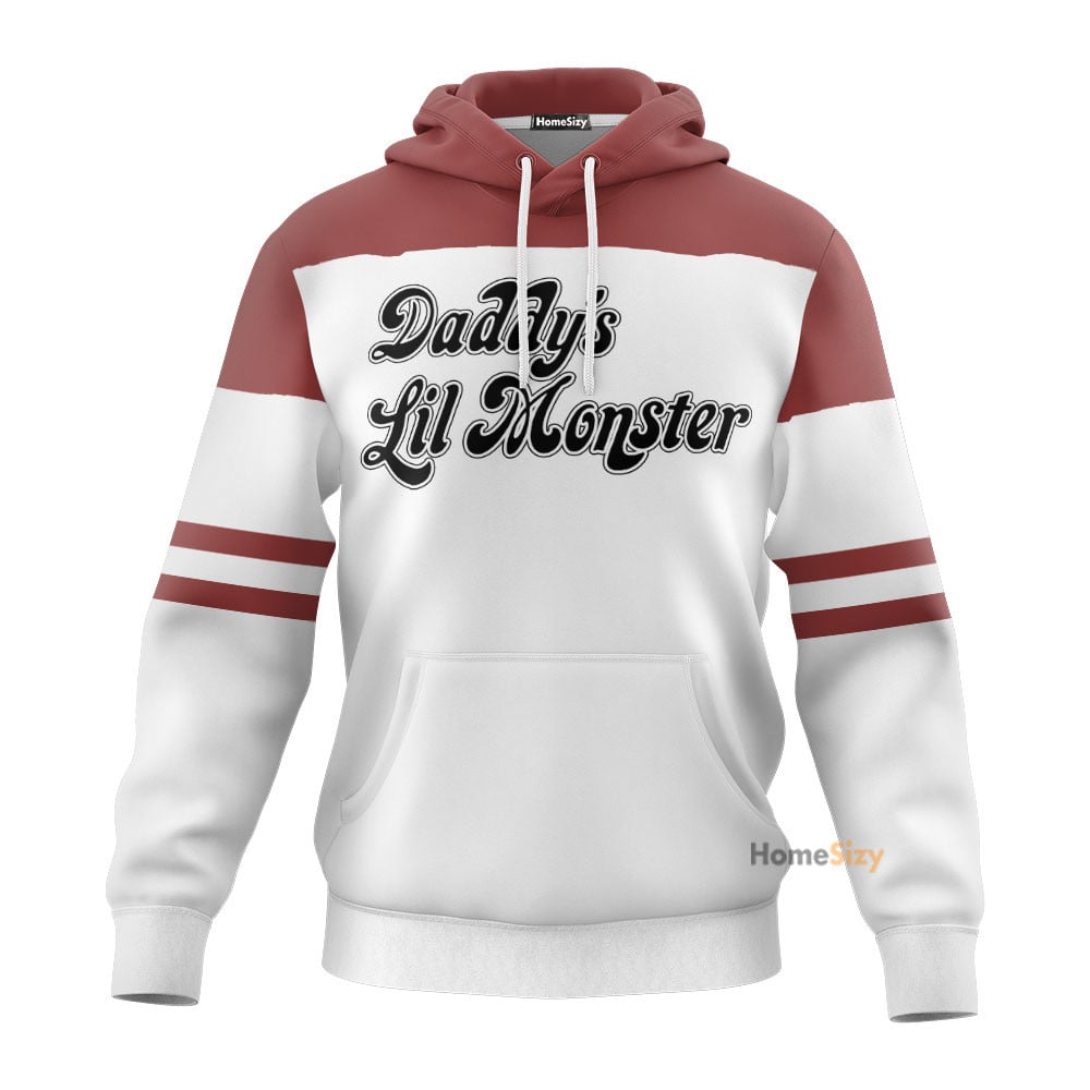Harley Quinn Daddys Lil Monster Cosplay Costume Hoodie QT208178Hf