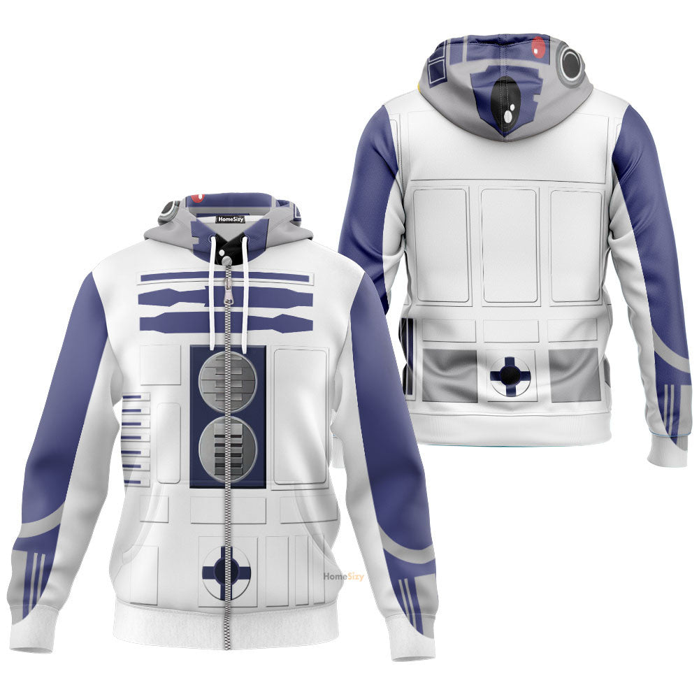R2D2 Cosplay Costume Hoodie QT208003Hf