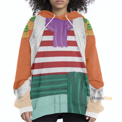 Shichibukai Buggy OnPi Cosplay Costume Tshirt Hoodie QT210666Hf