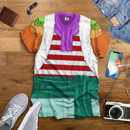 Shichibukai Buggy OnPi Cosplay Costume Tshirt Hoodie QT210666Hf