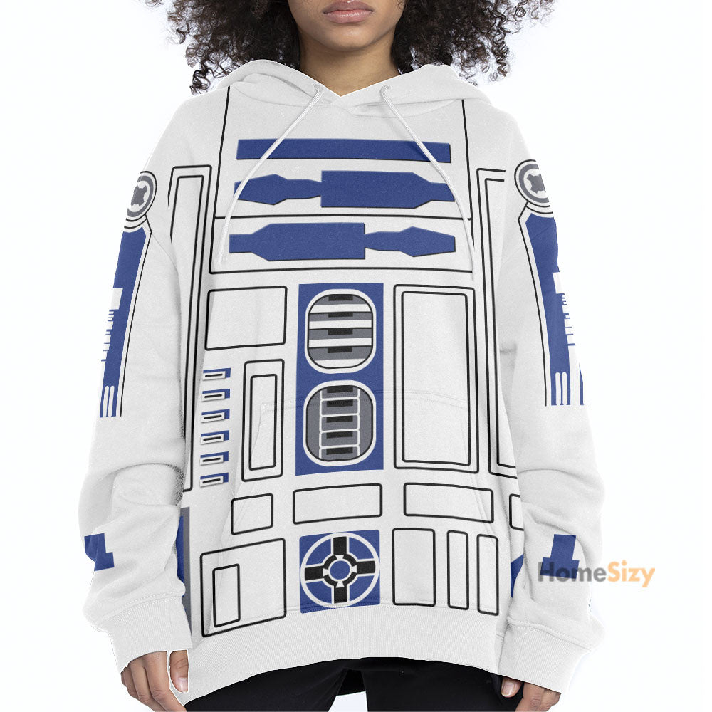 Movie SW robot Cosplay Costume Hoodie QT205278Hf