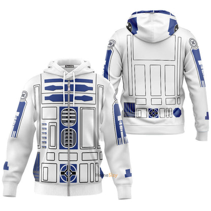 Movie SW robot Cosplay Costume Hoodie QT205278Hf