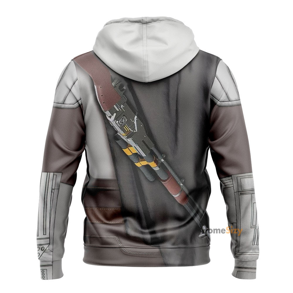 Movie SW The Mandalorian Beskar Cosplay Costume Hoodie QT210577Hf
