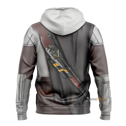 Movie SW The Mandalorian Beskar Cosplay Costume Hoodie QT210577Hf