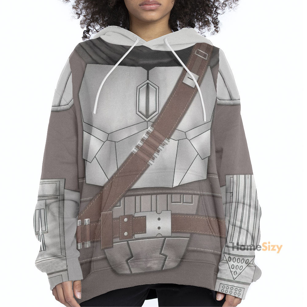 Movie SW The Mandalorian Beskar Cosplay Costume Hoodie QT210577Hf