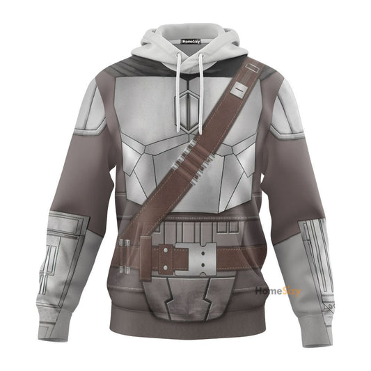 Movie SW The Mandalorian Beskar Cosplay Costume Hoodie QT210577Hf