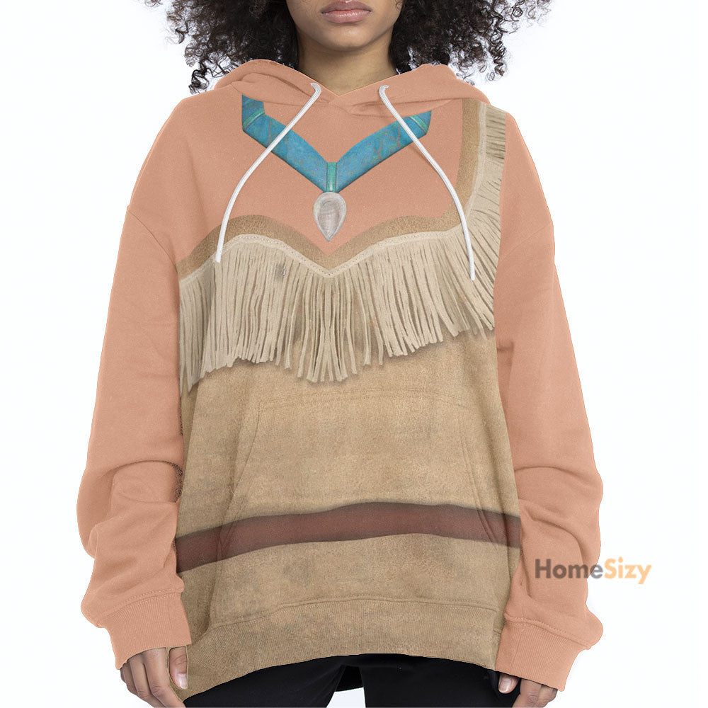 Pocahontas Princess Cosplay Costume Tshirt Hoodie QT210070