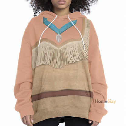 Pocahontas Princess Cosplay Costume Tshirt Hoodie QT210070