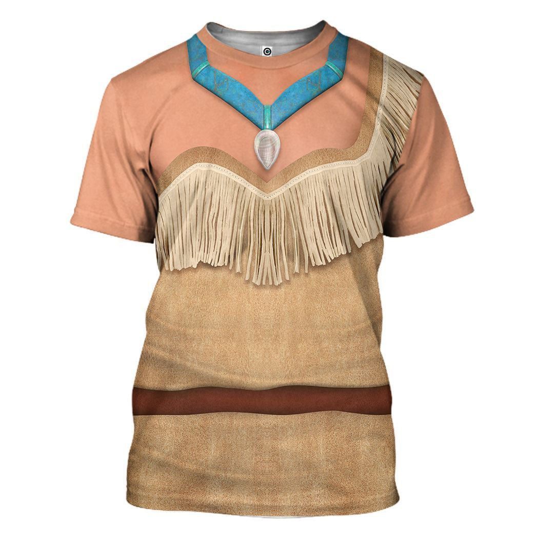 Pocahontas Princess Cosplay Costume Tshirt Hoodie QT210070