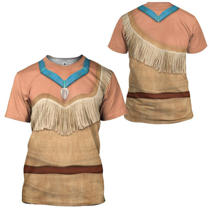 Pocahontas Princess Cosplay Costume Tshirt Hoodie QT210070