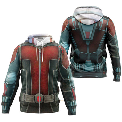 Ant Man Suit Custom Cosplay Costume Tshirt Zip Hoodie Sweatshirt Shorts QT210439Tf
