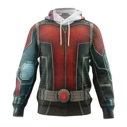 Ant Man Suit Custom Cosplay Costume Tshirt Zip Hoodie Sweatshirt Shorts QT210439Tf