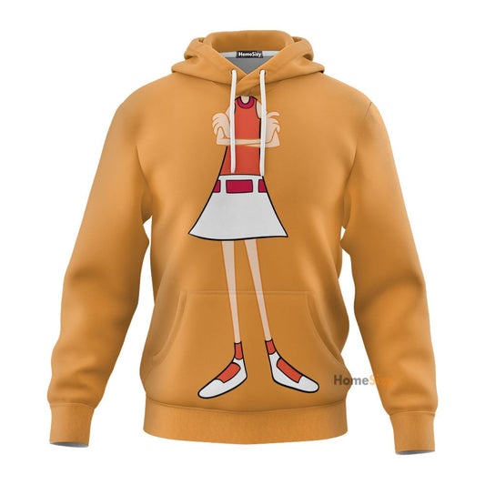 Phineas And Ferb Candace Flynn Cosplay Costume Hoodie