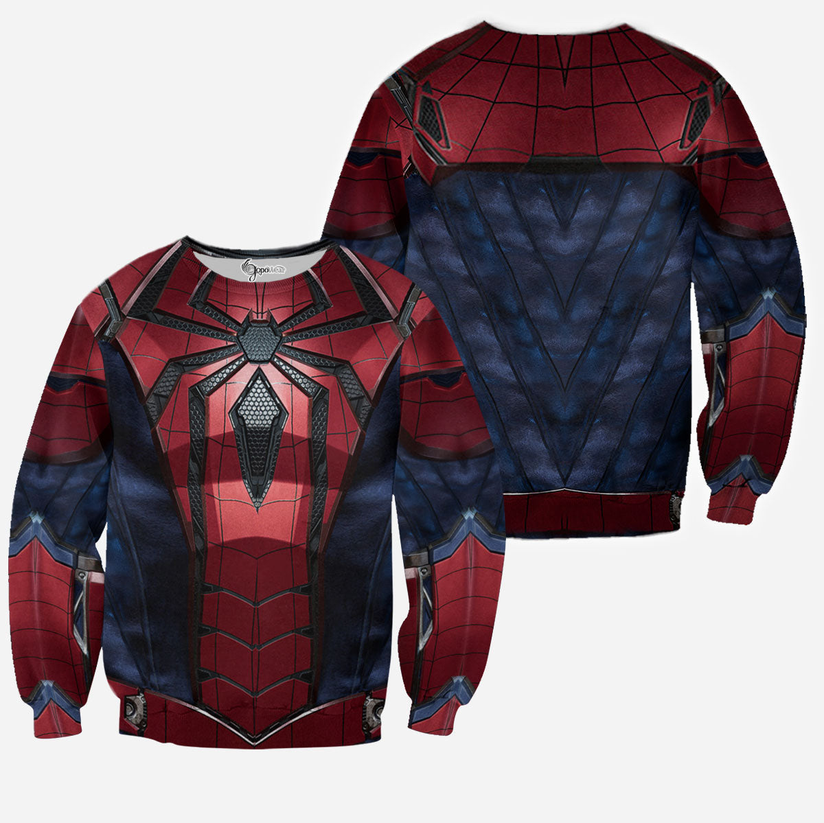 Spider-man Aaron Aikman Armor Cosplay Costume Tshirt Zip Hoodie Sweatshirt QT210420Hf