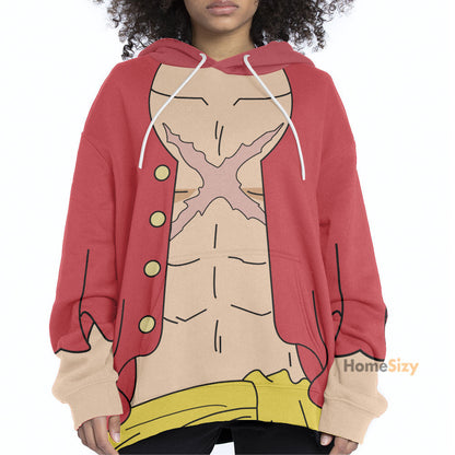  Anime OnPi Luffy Custom Cosplay Costume Hoodie QT210691Hg