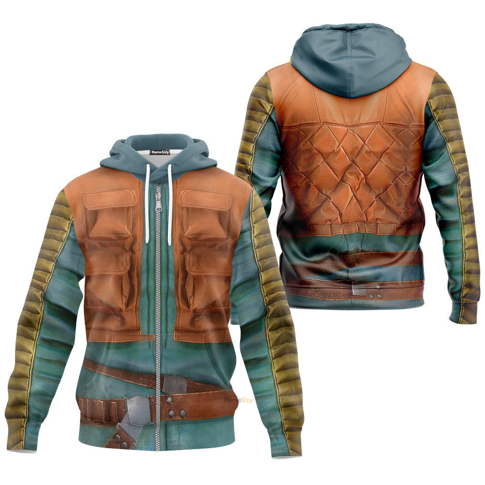  Stwa Greedo Custom Cosplay Costume Hoodie QT210296Hf