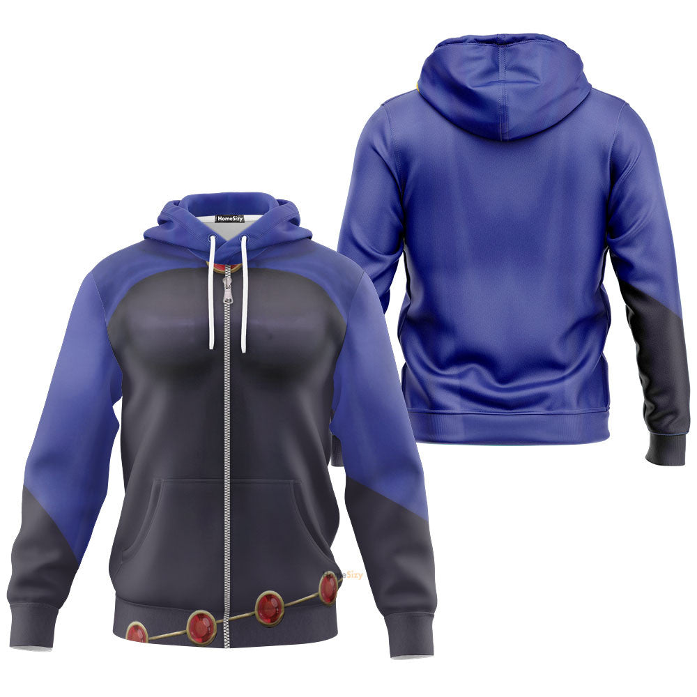  Teen Titan Raven Custom Cosplay Costume Hoodie QT204306Hf