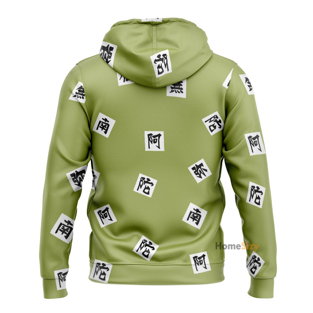 Anime DMSL Kimetsu No Yaiba Stone Hashira Gyoumei Himejima - Cosplay Costume Hoodie QT309679