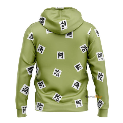 Anime DMSL Kimetsu No Yaiba Stone Hashira Gyoumei Himejima - Cosplay Costume Hoodie QT309679