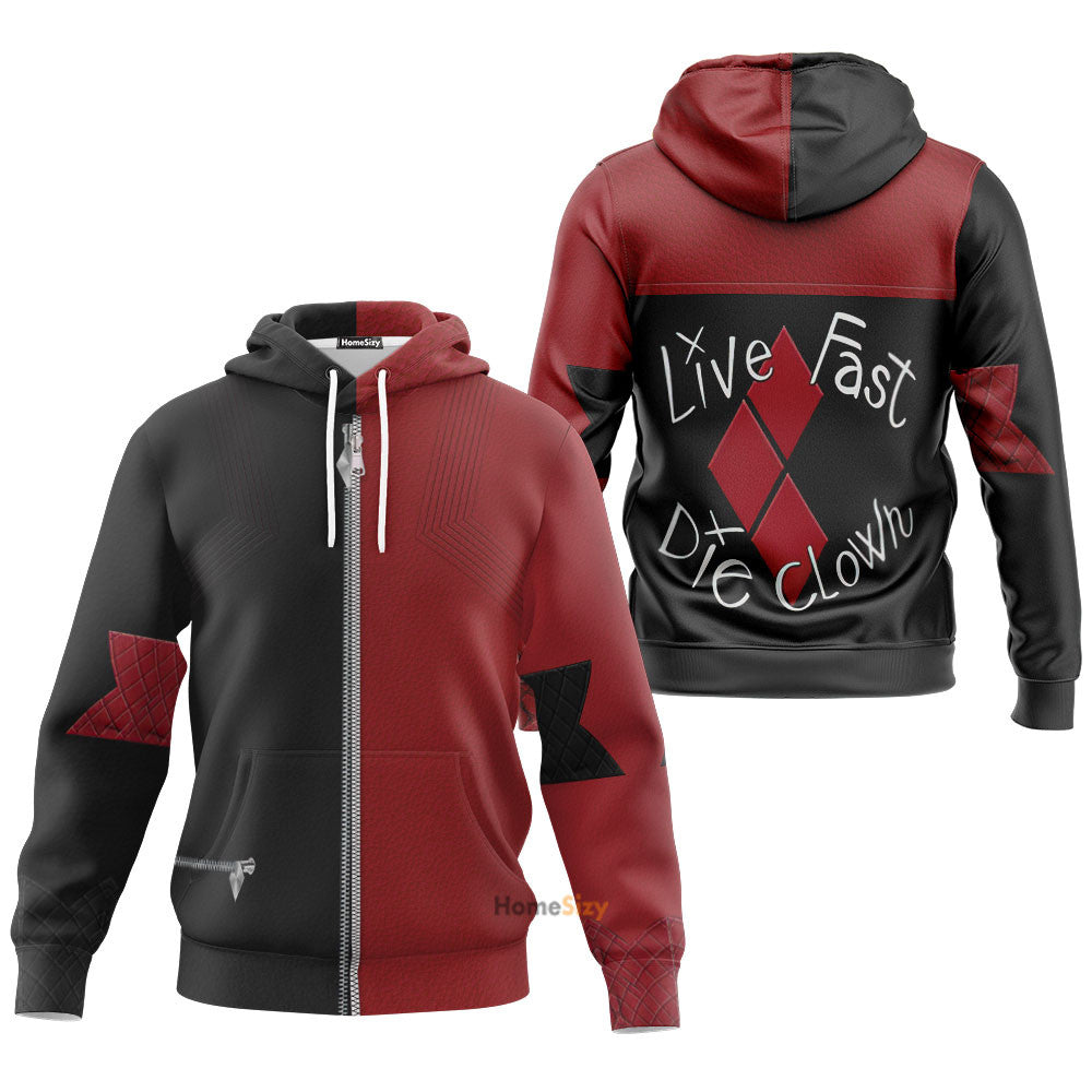  The Suicide Squad Harley Quinn Custom Cosplay Costume Tshirt Hoodie QT208345Hg