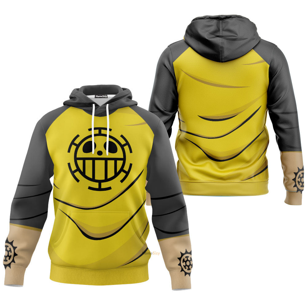  OnPi Trafalgar D.Water Law Custom Cosplay Costume Hoodie Tshirt QT207369Hf