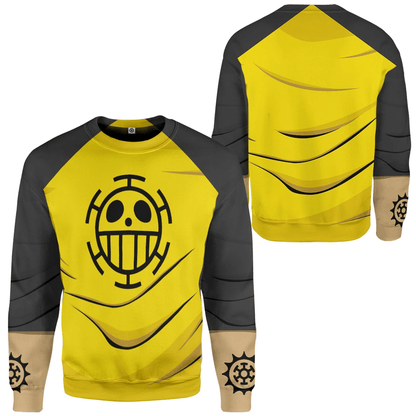  OnPi Trafalgar D.Water Law Custom Cosplay Costume Hoodie Tshirt QT207369Hf