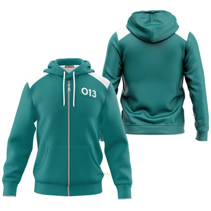 Squid Game Players Number - Cosplay Costume Hoodie QT309555