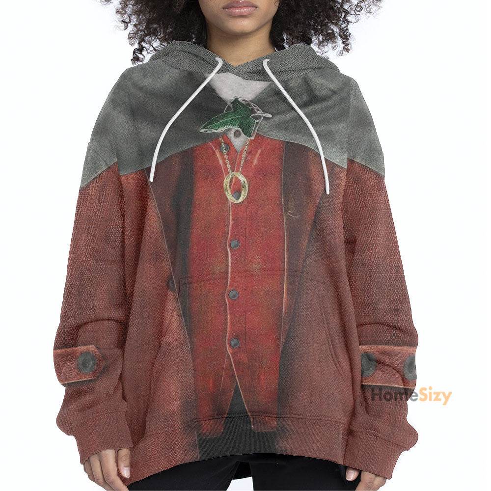 Frodo Baggins Lord Of The Rings Custom Cosplay Costume Tshirt Zip Hoodie Sweatshirt QT210312Hf