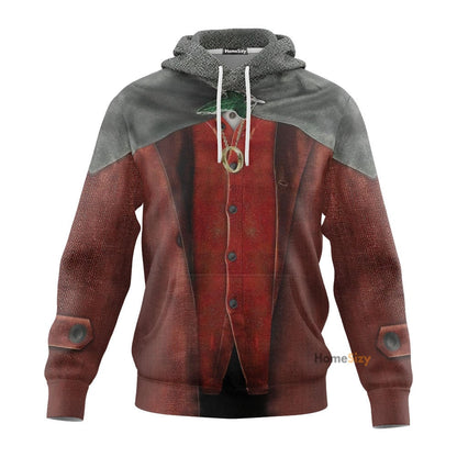 Frodo Baggins Lord Of The Rings Custom Cosplay Costume Tshirt Zip Hoodie Sweatshirt QT210312Hf