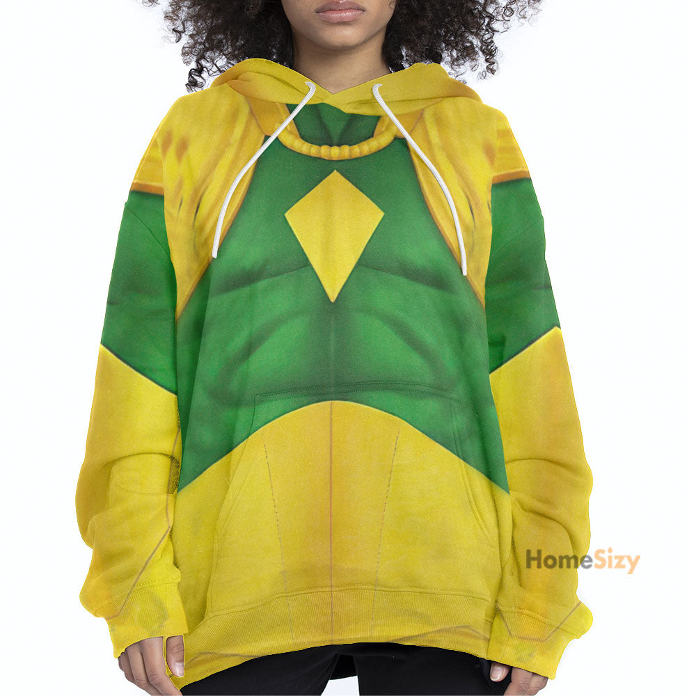  Marvel Vision Comic Suit Custom Cosplay Costume Tshirt Hoodie QT208549Hf