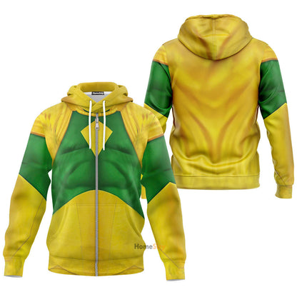  Marvel Vision Comic Suit Custom Cosplay Costume Tshirt Hoodie QT208549Hf