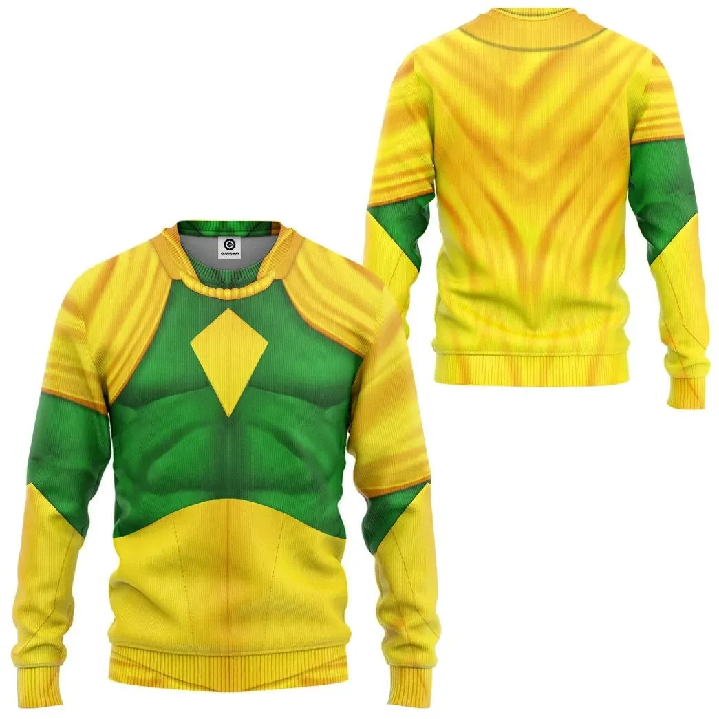  Marvel Vision Comic Suit Custom Cosplay Costume Tshirt Hoodie QT208549Hf