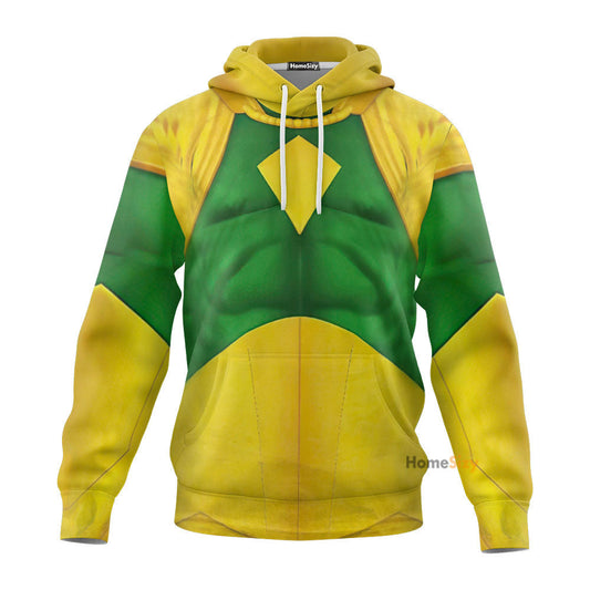  Marvel Vision Comic Suit Custom Cosplay Costume Tshirt Hoodie QT208549Hf