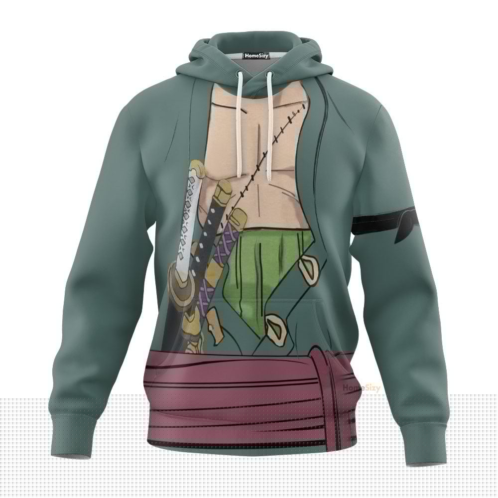 Zoro OnPi Custom Cosplay Costume Hoodie QT209321Hf