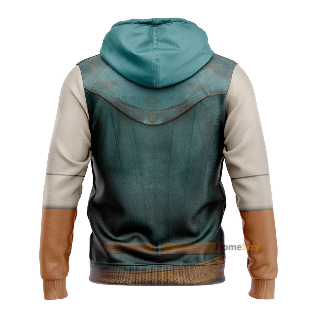 Flynn Rider Prince Rapunzel Custom Cosplay Costume Tshirt Hoodie QT206350Hc