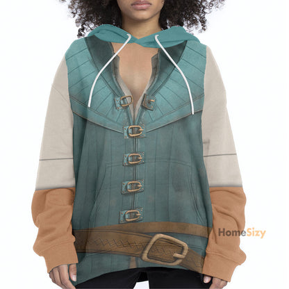  Flynn Rider Prince Rapunzel Custom Cosplay Costume Tshirt Hoodie QT206350Hc