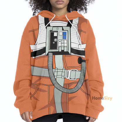 SW X-Wing Pilot Custom Cosplay Costume Hoodies QT208708Hf