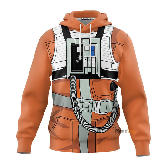 SW X-Wing Pilot Custom Cosplay Costume Hoodies QT208708Hf