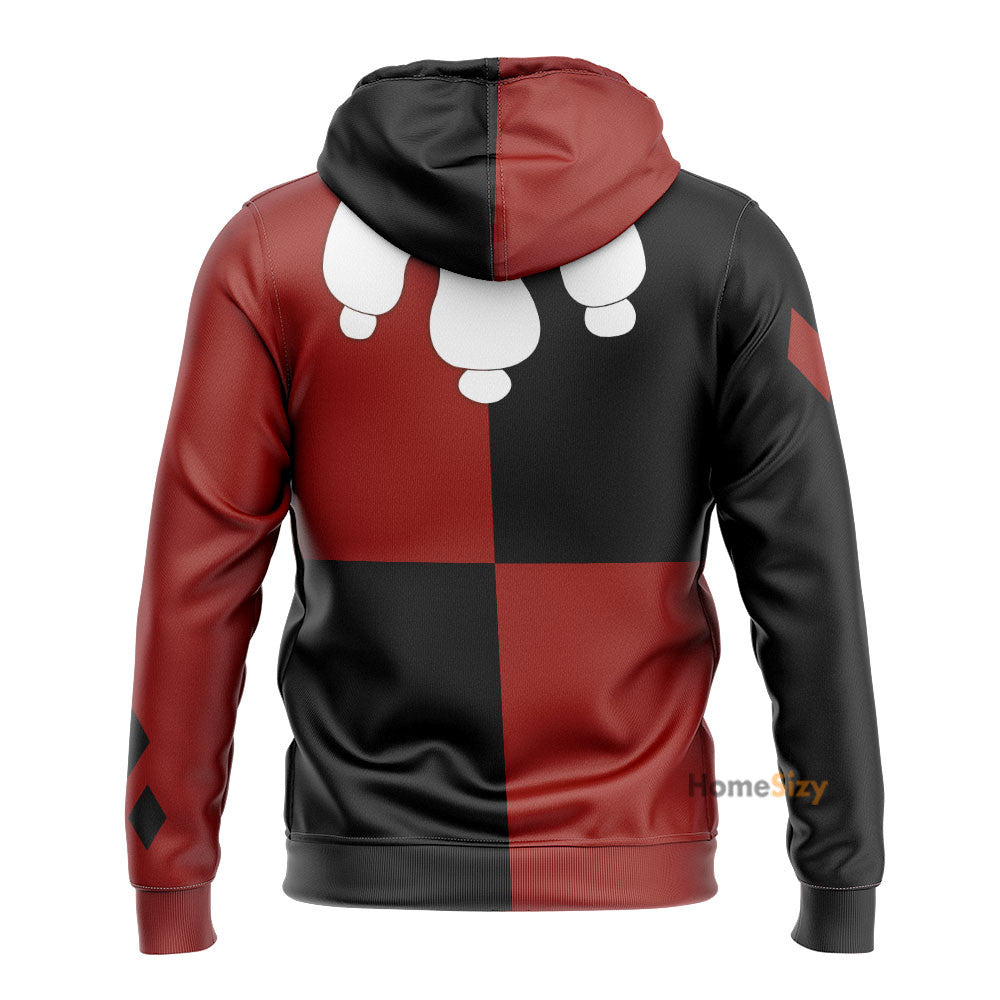  Harley Quinn Animated TV Show Custom Cosplay Costume Hoodie QT210637Tf