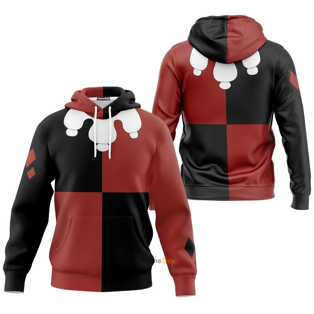  Harley Quinn Animated TV Show Custom Cosplay Costume Hoodie QT210637Tf