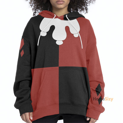  Harley Quinn Animated TV Show Custom Cosplay Costume Hoodie QT210637Tf