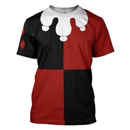  Harley Quinn Animated TV Show Custom Cosplay Costume Hoodie QT210637Tf