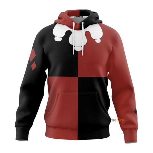  Harley Quinn Animated TV Show Custom Cosplay Costume Hoodie QT210637Tf