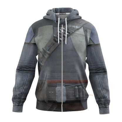  Stwa Boba Fett Custom Cosplay Costume Hoodie QT210344Hf