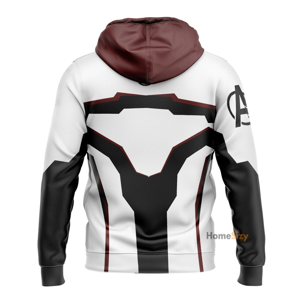 Red End Game Custom Cosplay Costume Tshirt Zip Hoodie Sweatshirt Shorts QT210335Hf
