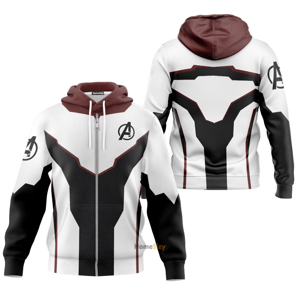 Red End Game Custom Cosplay Costume Tshirt Zip Hoodie Sweatshirt Shorts QT210335Hf