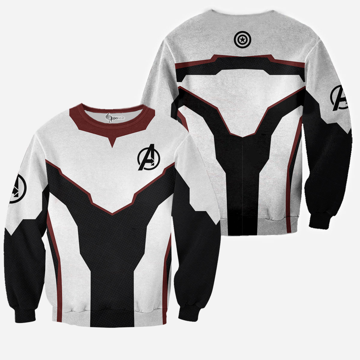 Red End Game Custom Cosplay Costume Tshirt Zip Hoodie Sweatshirt Shorts QT210335Hf